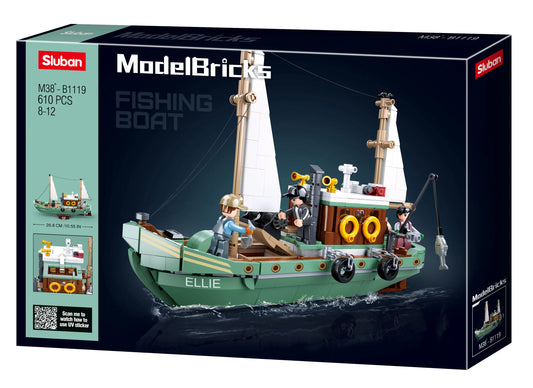 ModelBricks- Fishing-boat 610pcs