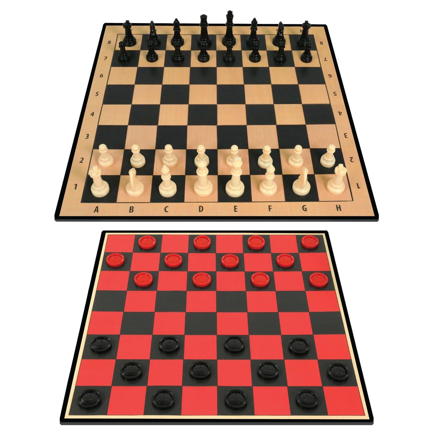 Ambassador Classic Games – 2 in 1 Chess & Checkers (Basic)- العاب كلاسيكية – 2 في 1 شطرنج وداماس (Basic)