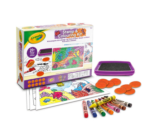 CRAYOLA Stamp & Colouring Kit