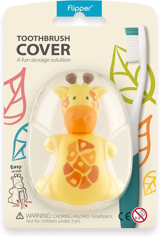 Toothbrush Cover  Flp Fun Animal / Giraffe غطاء فرشاة أسنان للأطفال بشكل زرافة لطيفة