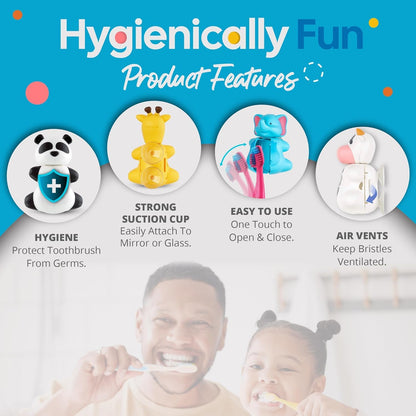 Toothbrush Cover elephant غطاء فرشاة أسنان للأطفال بشكل فيل لطيف