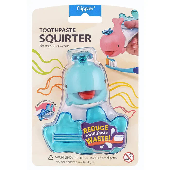 Toothpaste  Squirter Flp Whale / Bluey موزع معجون الأسنان Flipper – أزرق