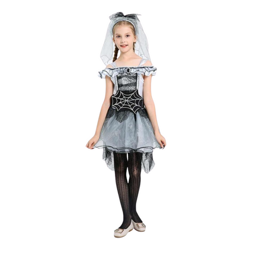 Spider Bride -For the bride of the night—spooky and stunning!