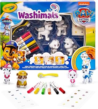 Crayola Washimals Paw Patrol 4ct with stickers decals
