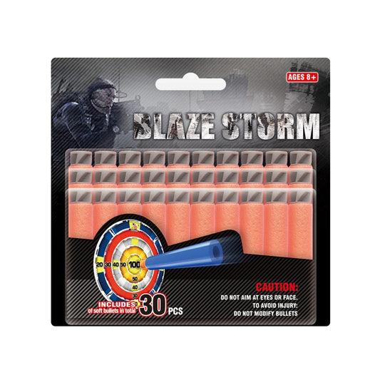 Blaze Storm - Soft Bullets With 30Pcs بليز ستورم طلقات فوم ناعمة 30 قطعة
