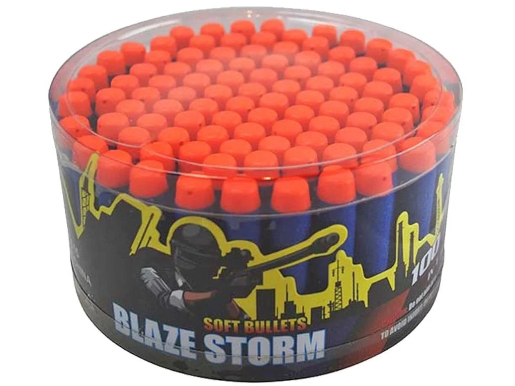 Blaze Storm - Soft Bullet 100Pcs بليز ستورم طلقات فوم ناعمة 100 قطعة