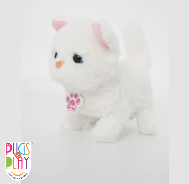 PUGS AT PLAY WALKING CASPER 6.5in - لعبة القطة كاسبير المحشوة المتحركة