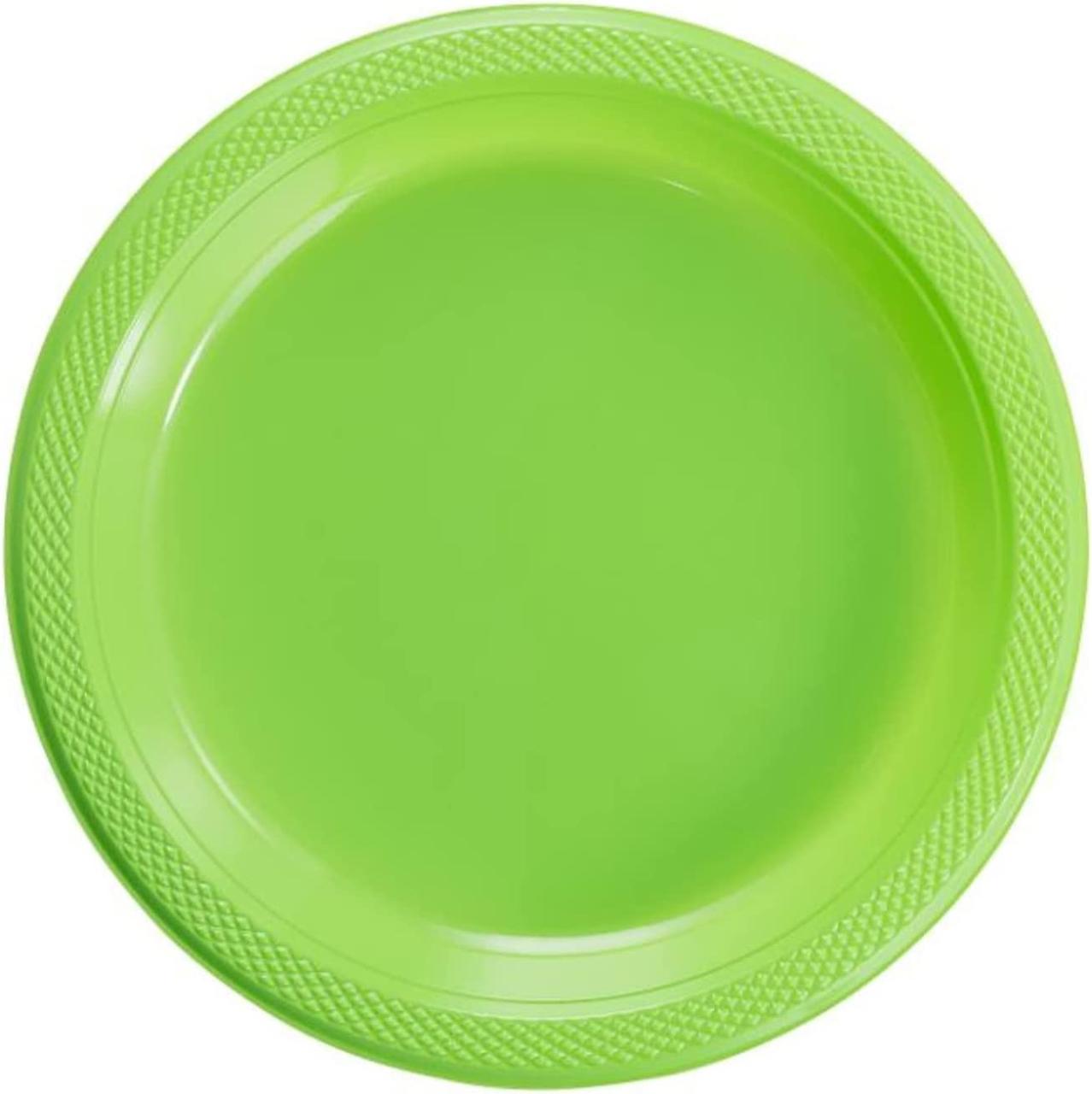 Light Green Plastic Plates – 10 PCS, Disposable Party Plates, Elegant & Durable Design for Birthdays, Events & Celebrations صحون بلاستيك اخضر فاتح  – 10 قطع، صحون حفلات للاستعمال مرة واحدة، تصميم أنيق ومتین للمناسبات والحفلات (Copy)