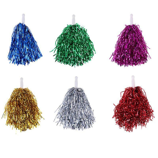 Cheerleading Party Set – 2 PCS, Pom Poms & Celebration Accessories طقم تشجيع للحفلات – 2 قطعة، بوم بوم وإكسسوارات احتفالية