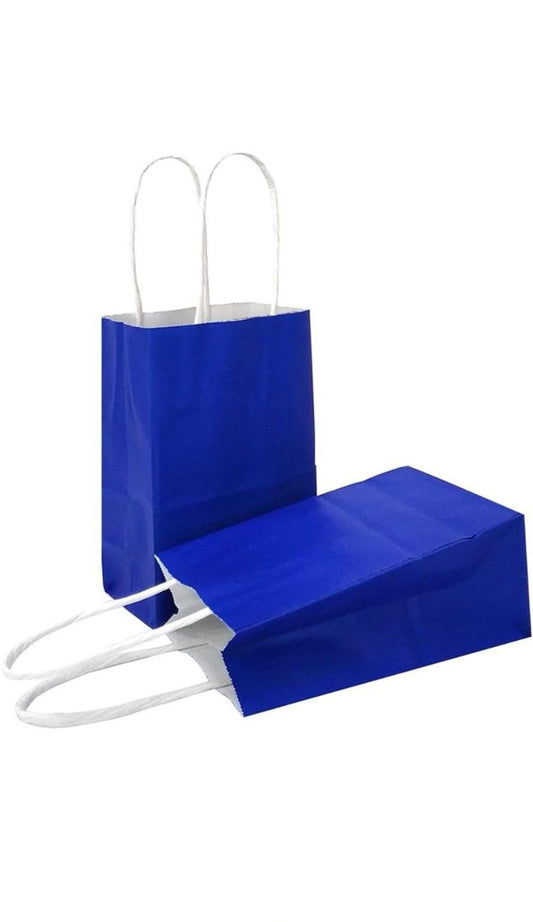 Navy Blue Party Bags – 4 PCS, 21×15 cm Gift Bags for Birthdays & Events, Durable & Stylish Treat Bags أكياس حفلات نيلي – 4 قطع، قياس 21×15 سم، أكياس هدايا للحفلات والمناسبات، متينة وأنيقة