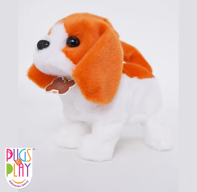PUGS AT PLAY WALKING BUDDY 6.5in لعبة الجرو بودي المحشو المتحرك