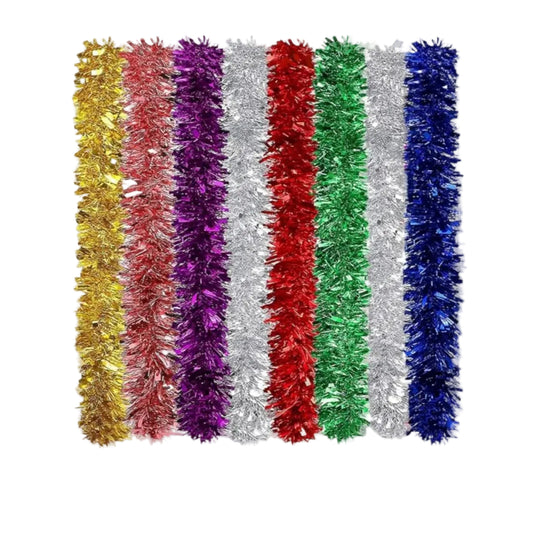 Tinsel Garland – 1 PCS, Shiny Party Decoration Streamer for Events & Celebrations زينة خيوط لامعة – قطعة واحدة، ديكور حفلات للمناسبات والاحتفالات