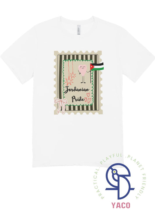 تيشيرت Jordanian Pride –تصميم لطيف وعصري بطابع أردني للاطفال Jordanian Pride T-Shirt kids – Cute & Modern Jordan-Inspired Design