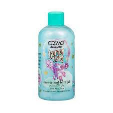 جل استحمام وشاور Cosmo Delicious Cotton Candy مع الألوفيرا – تنظيف لطيف ورائحة حلوة منعشة Cosmo Delicious Cotton Candy Shower & Bath Gel with Aloe Vera – Gentle Clean & Sweet Fresh Scent