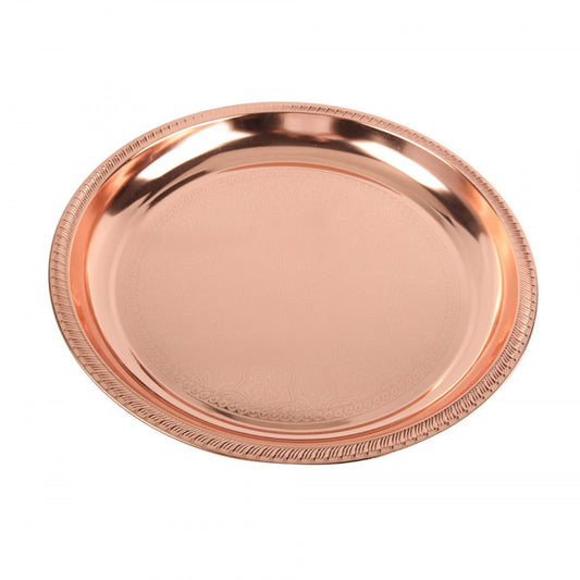 Rose Gold Plastic Plates – 10 PCS, 23 cm Premium Quality Disposable Party Plates, Elegant & Durable Design for Events & Celebrations صحون بلاستيك روز جولد – 10 قطع، 23 سم، صحون حفلات عالية الجودة للاستعمال مرة واحدة، تصميم أنيق ومتین للمناسبات