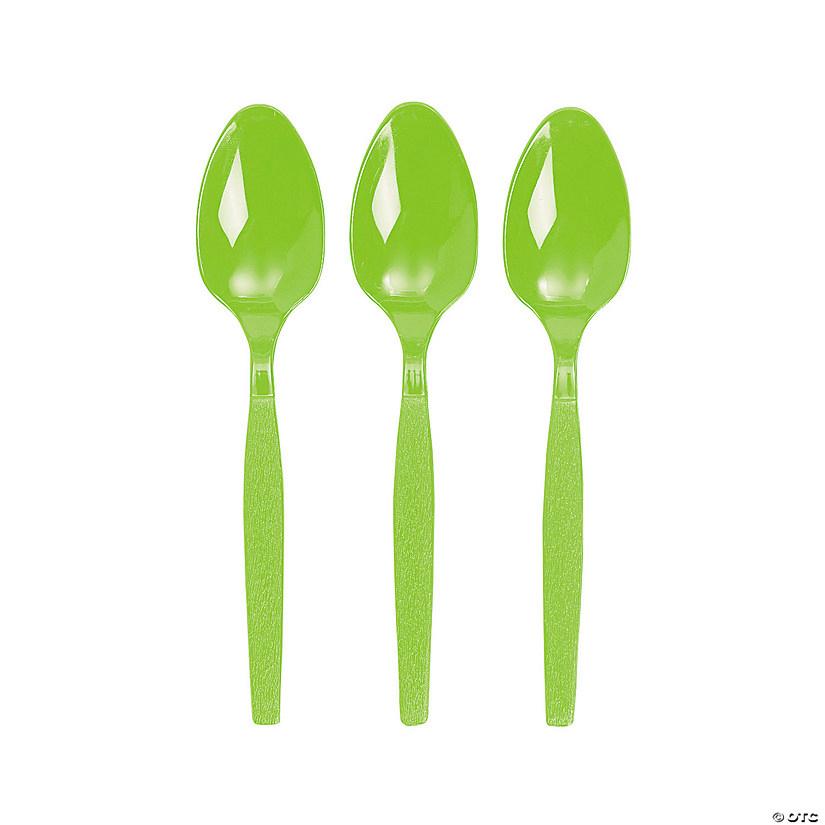 Light Green Plastic Spoons – 20 PCS, Disposable Party Cutlery, Elegant & Durable Design for Birthdays, Events & Celebrations ملاعق بلاستيك اخضر فاتح – 20 قطعة، أدوات طعام للاستعمال مرة واحدة، تصميم أنيق ومتین للحفلات والمناسبات