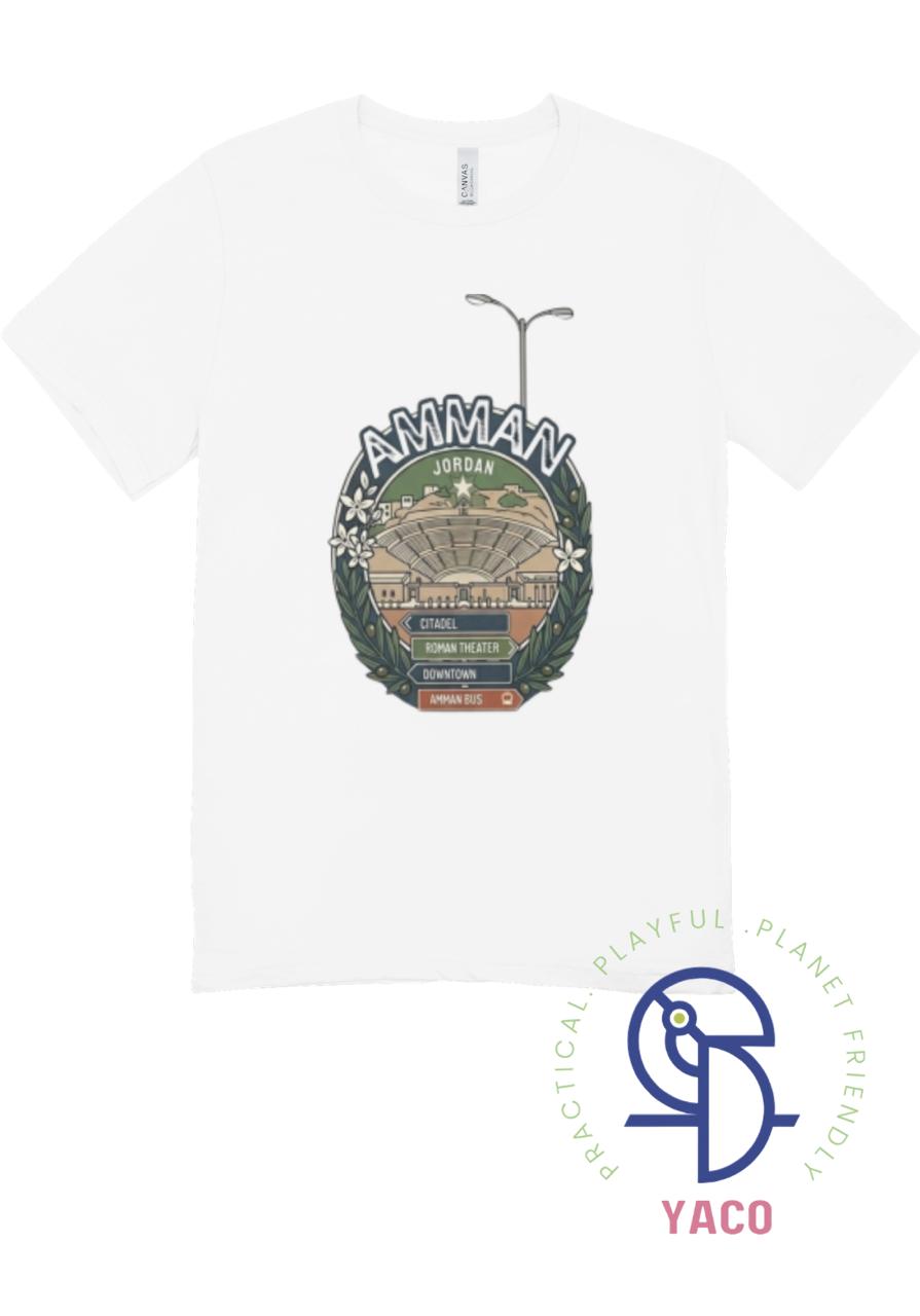 تيشيرت Made in Jordan for kids –  تصميم بسيط وعصري بطابع محلي للاطفال Made in Jordan T-Shirt – Clean & Modern Local Style