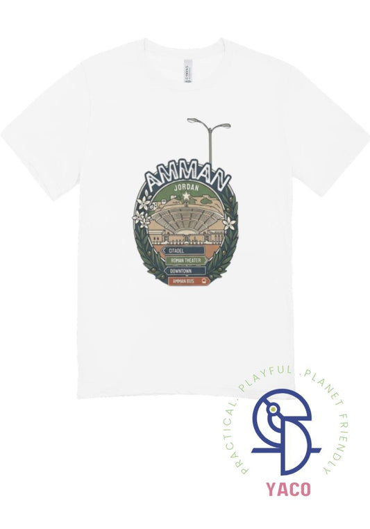 تيشيرت Made in Jordan for kids –  تصميم بسيط وعصري بطابع محلي للاطفال Made in Jordan T-Shirt – Clean & Modern Local Style
