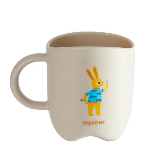 Mideer - Kids Toothbrush Cup - Forest Brown - Age 2+ | ميدير - كوب فرشاة أسنان للأطفال - بني - العمر 2+