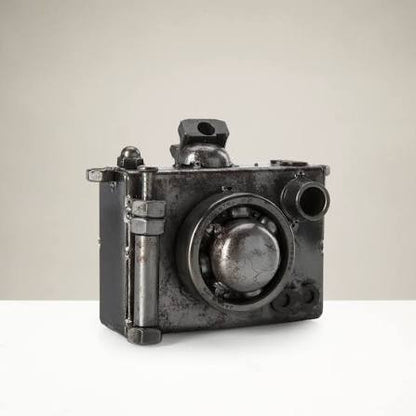 Metal Art - Camera Inspired Recycled Metal Sculpture