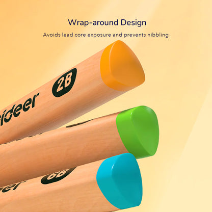 Mideer - Thick Triangular Pencils - HB (18pcs) - age 6+ | ميدير - أقلام رصاص سميكة مثلثة الشكل HB (18 قطعة) - العمر 6+