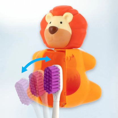Toothbrush Cover  Flp Fun Animal / Lion غطاء فرشاة أسنان للأطفال بشكل أسد لطيف ومرح