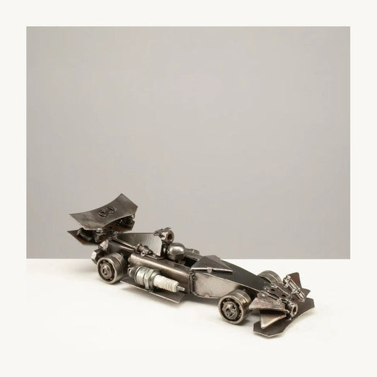 Metal Art - 10.5" F1 (Formula 1) Inspired Recycled Metal Car