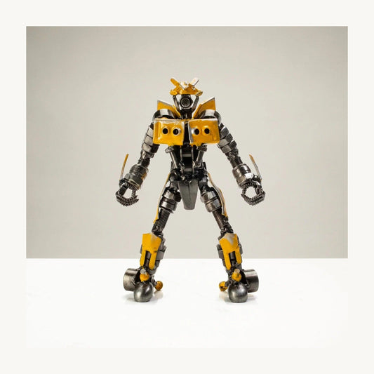 Metal Art - 7" Bumblebee Inspired Recycled Metal Sculpture