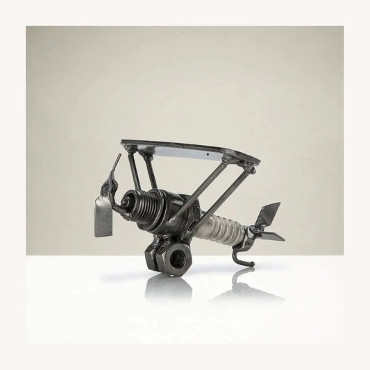 Metal Art - Airplane Inspired Recycled Metal Sculpture