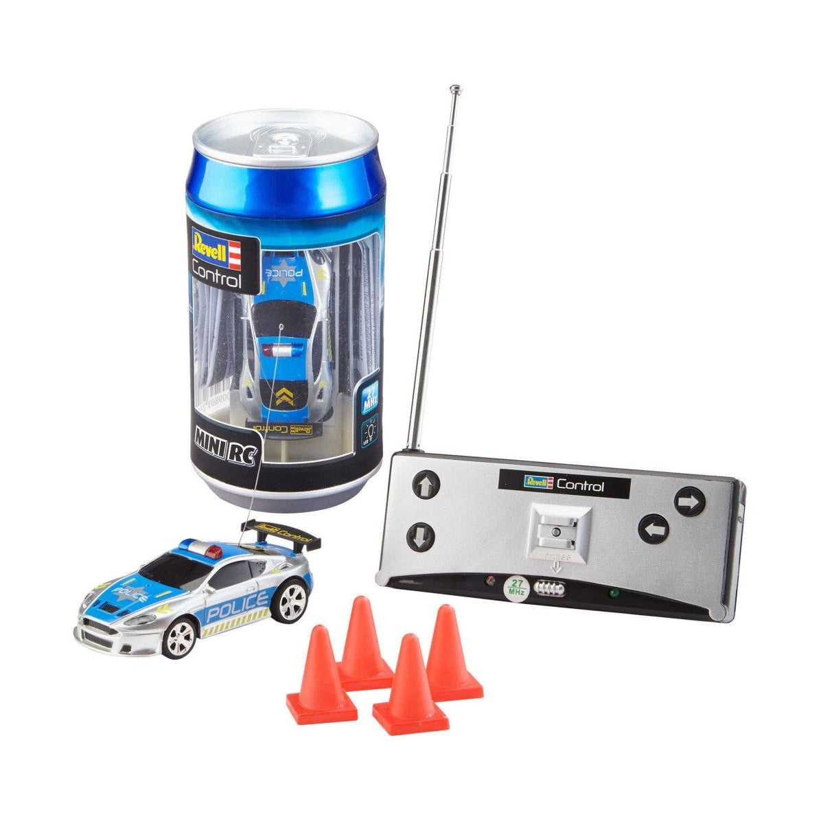 Rc Mini Police Car In Can Rechargable
