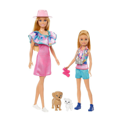 Barbie And Stacie Doll Set With 2 Pet Dogs