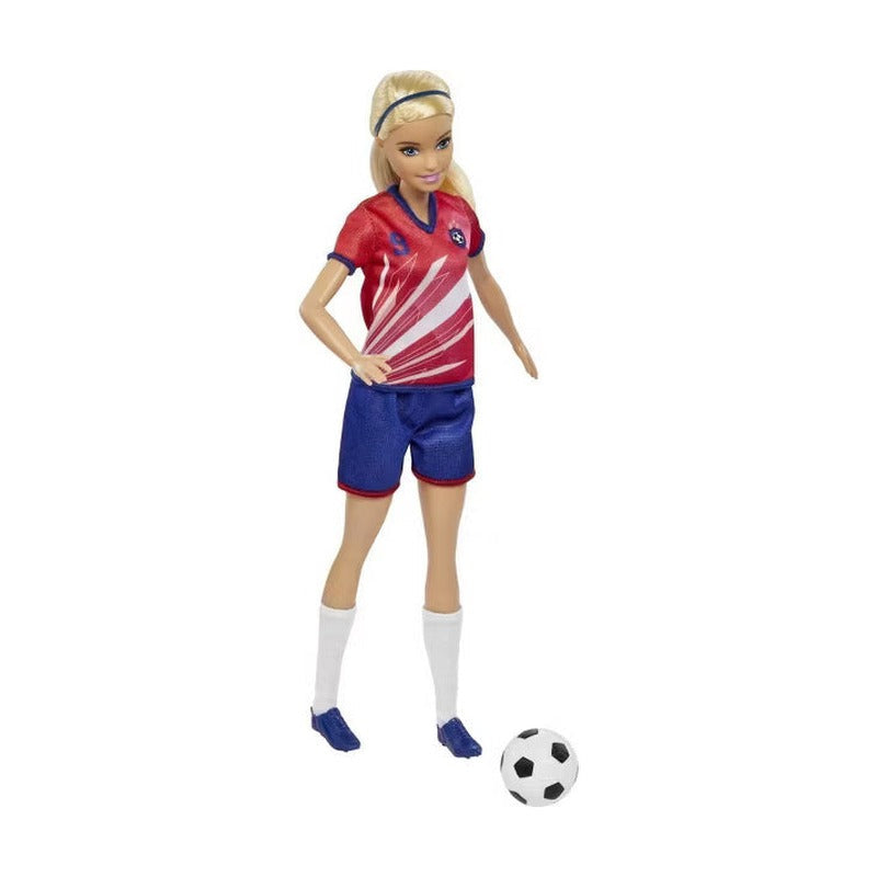 Barbie Careers Fashion Doll Soccer Player Blonde Ponytail