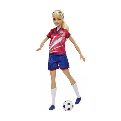 Barbie Careers Fashion Doll Soccer Player Blonde Ponytail