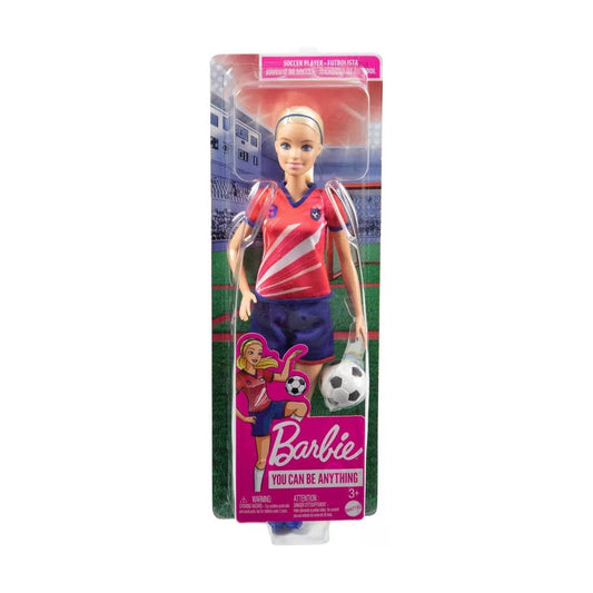 Barbie Careers Fashion Doll Soccer Player Blonde Ponytail