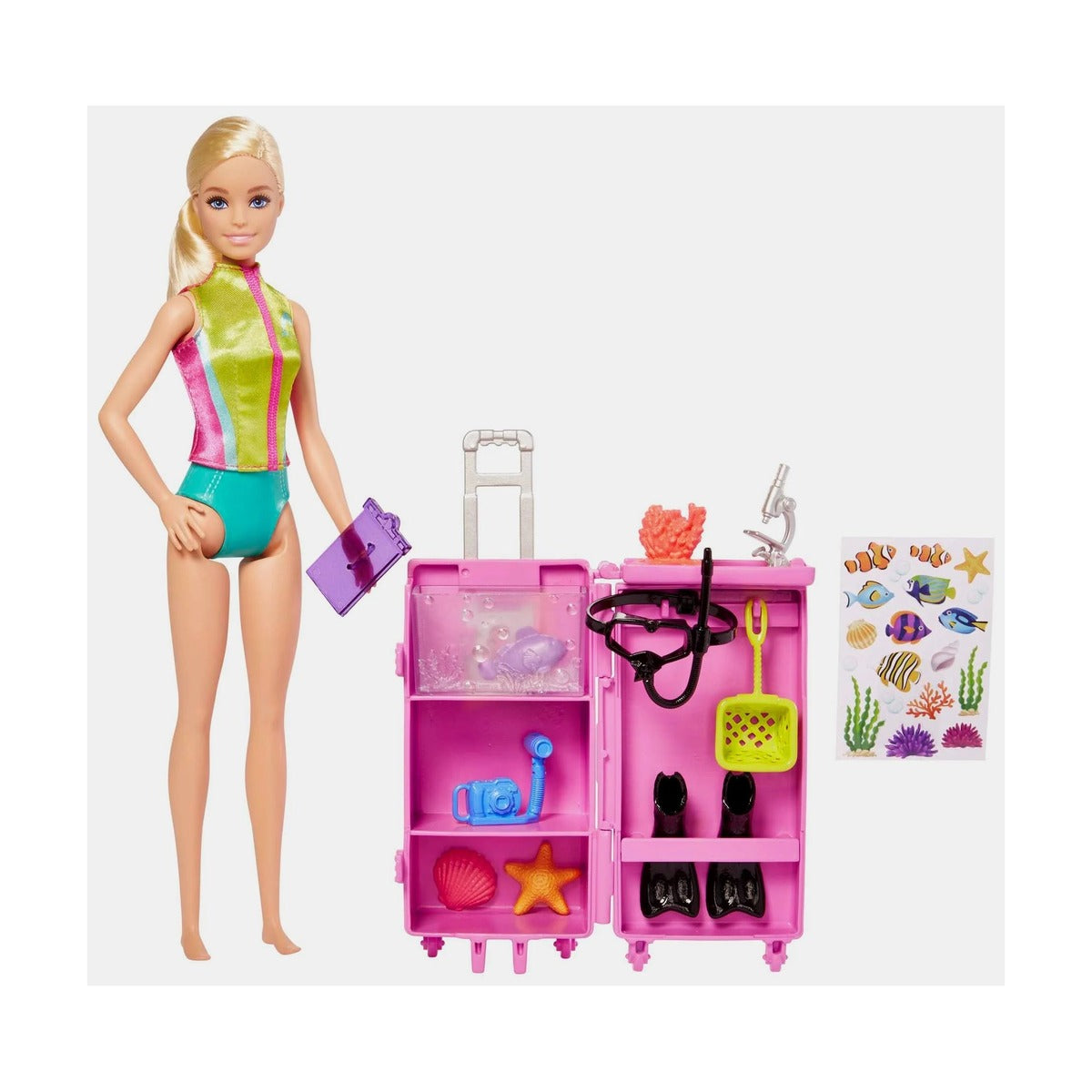 Barbie Careers Marine Biologist Doll & Mobile Lab Playset