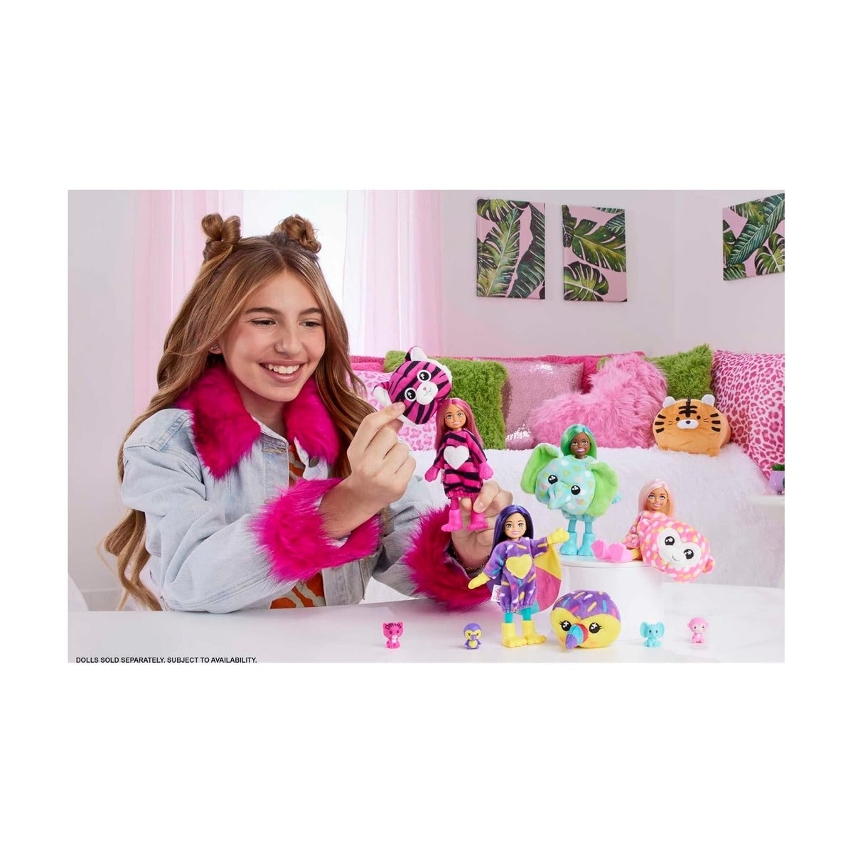 Barbie Cutie Reveal Jungle Series Chelsea Monkey Doll