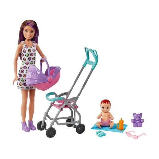 Barbie Skipper Babysitters Playset & 5 Acc.