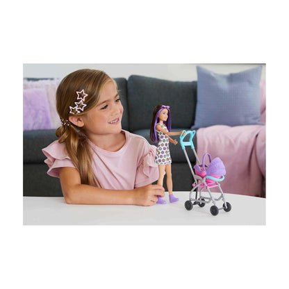 Barbie Skipper Babysitters Playset & 5 Acc.