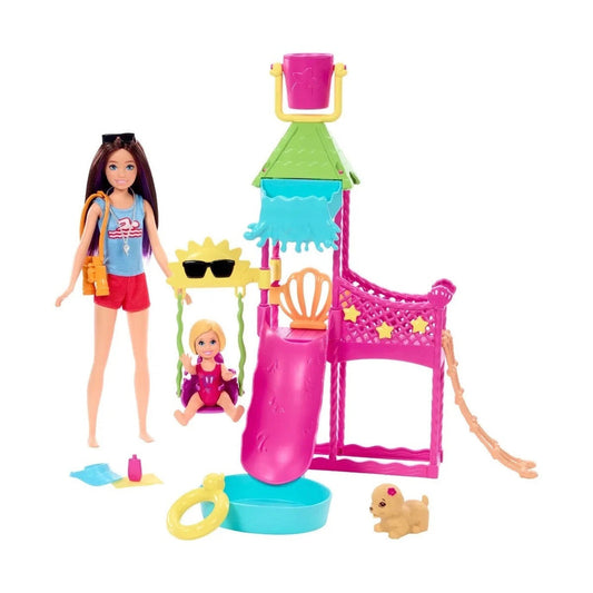 Barbie Skipper Doll & Waterpark Playset Working Water Slide