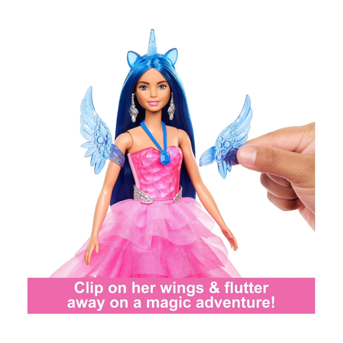 Barbie Unicorn Toy 65 Th Annv Doll With Blue Hair