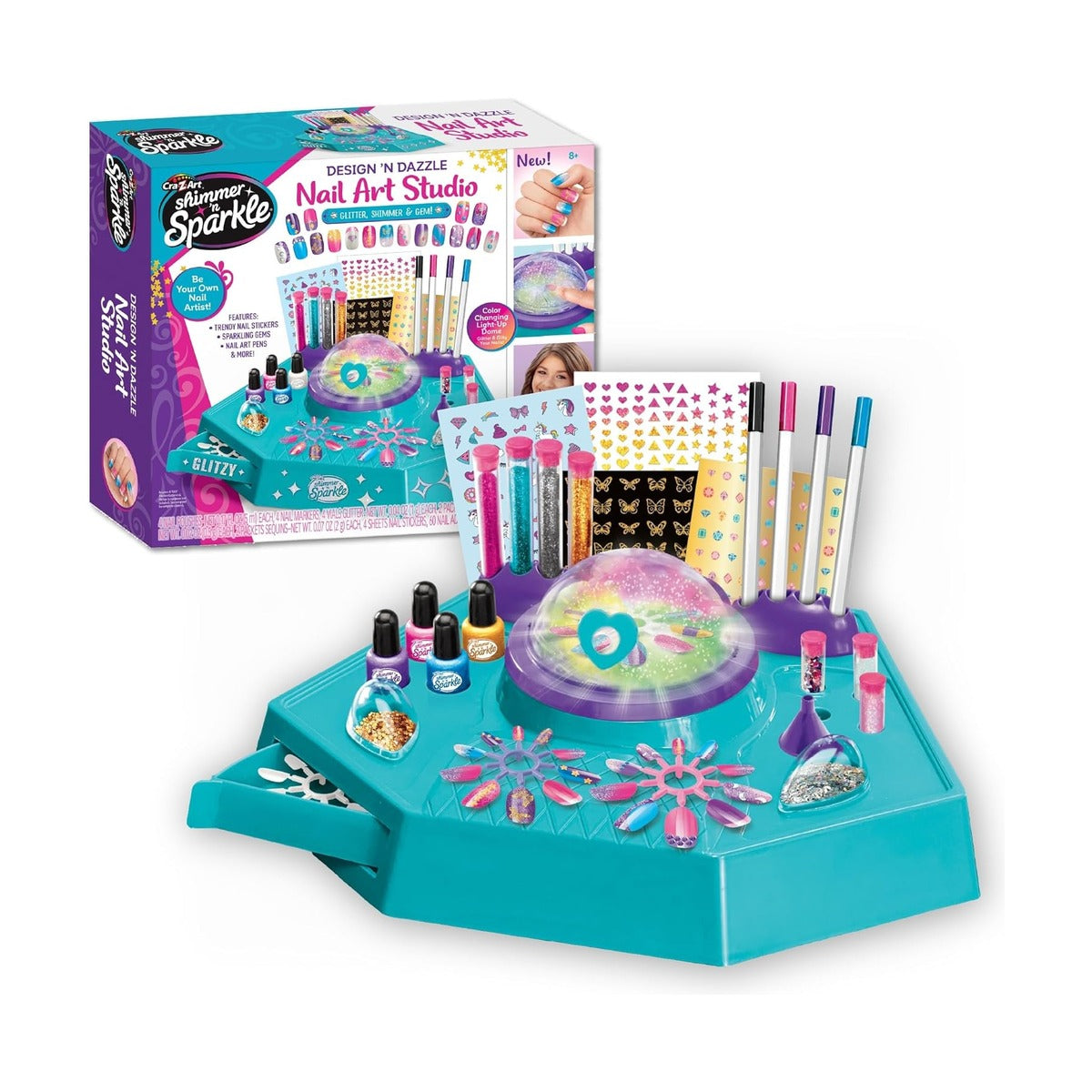 CraZart Shimmer N Sparkle Design N Dazzle Nail Art Studio