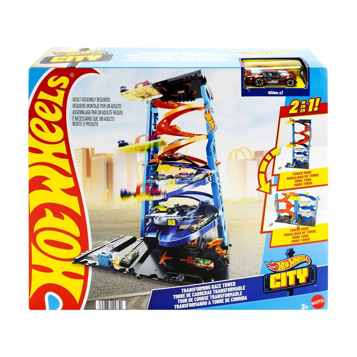 Hot Wheels City Transforming Race Tower