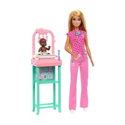 Mattel Brb New Nrtg Bby Dctr Wht