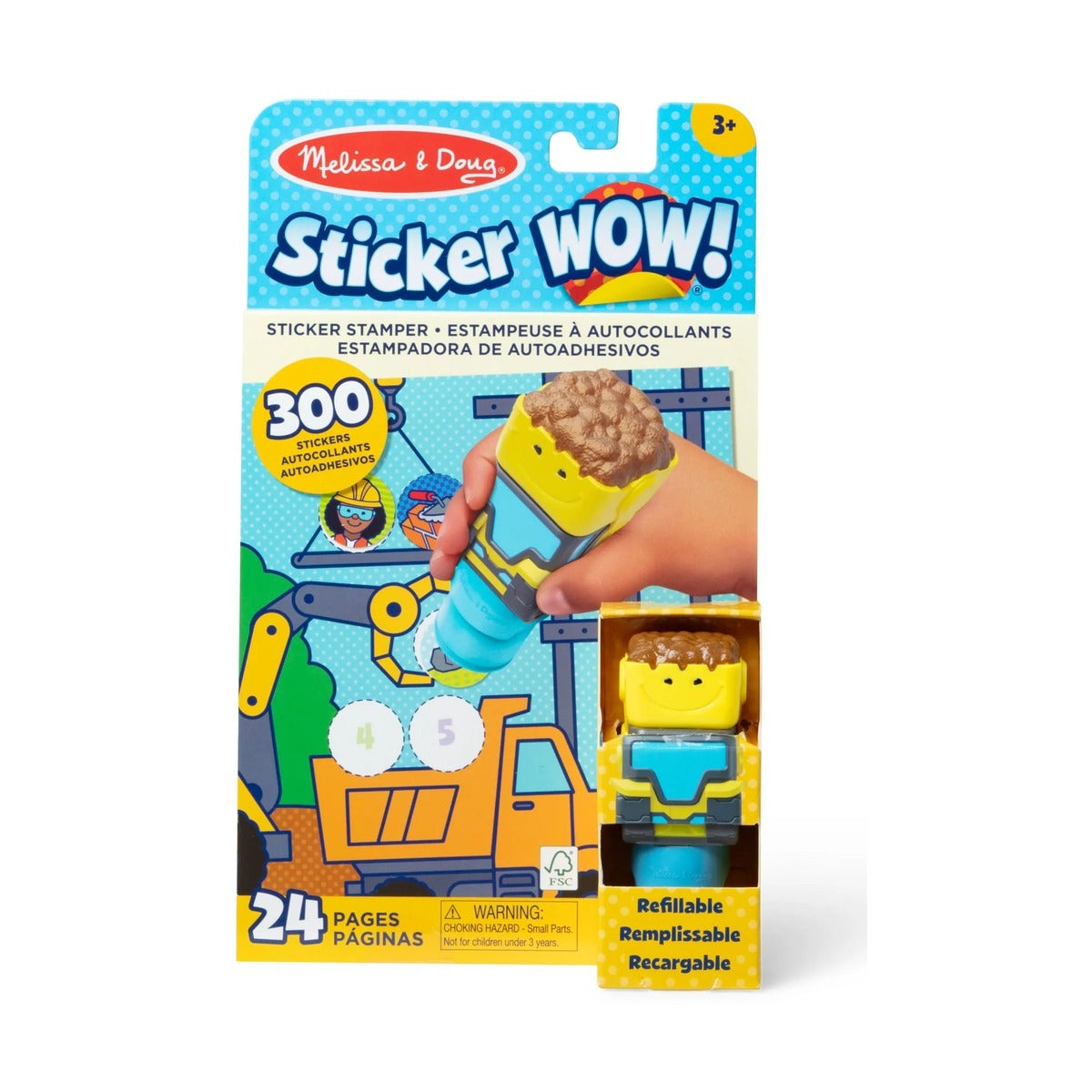 Melissa & Doug Sticker Wow Activity Pad & Sticker Stamper Bu