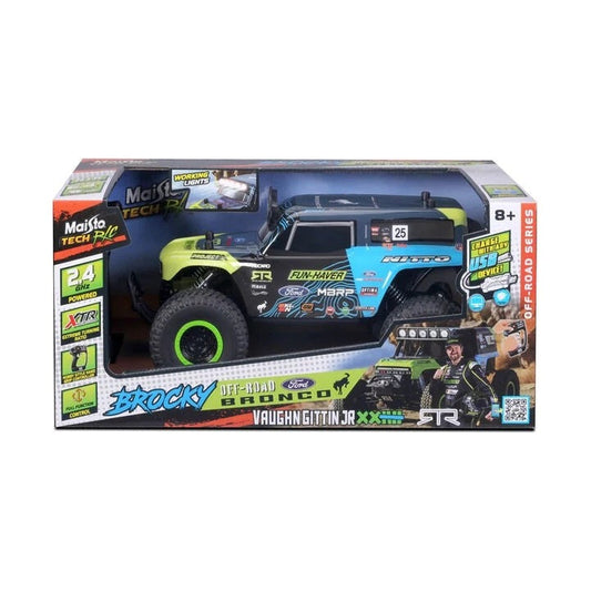 Maisto - "Brocky" Ultra 4 Ford Bronco - 2.4 Ghz (Usb Rechargeable Vehicle) Rtr Up To 4 Players, 35M Control Range, Hobby Style Controller, Usb/Lithium Rechargable/2 Xaa Bat Included