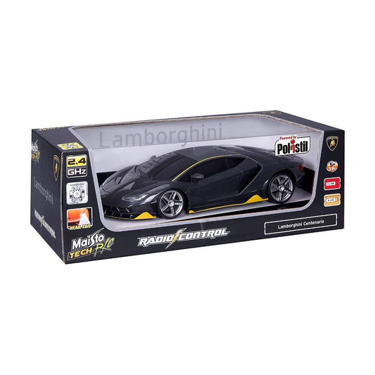 Maisto - 1:14 Rc - Lamborghini Centenario (2.4 Ghz, 3.2V, 360 Mah, Usb Charger) Full Function Rc, 35M Control Range, Lithium Bat Included, Pistol Controller, 2 Xaaa Included