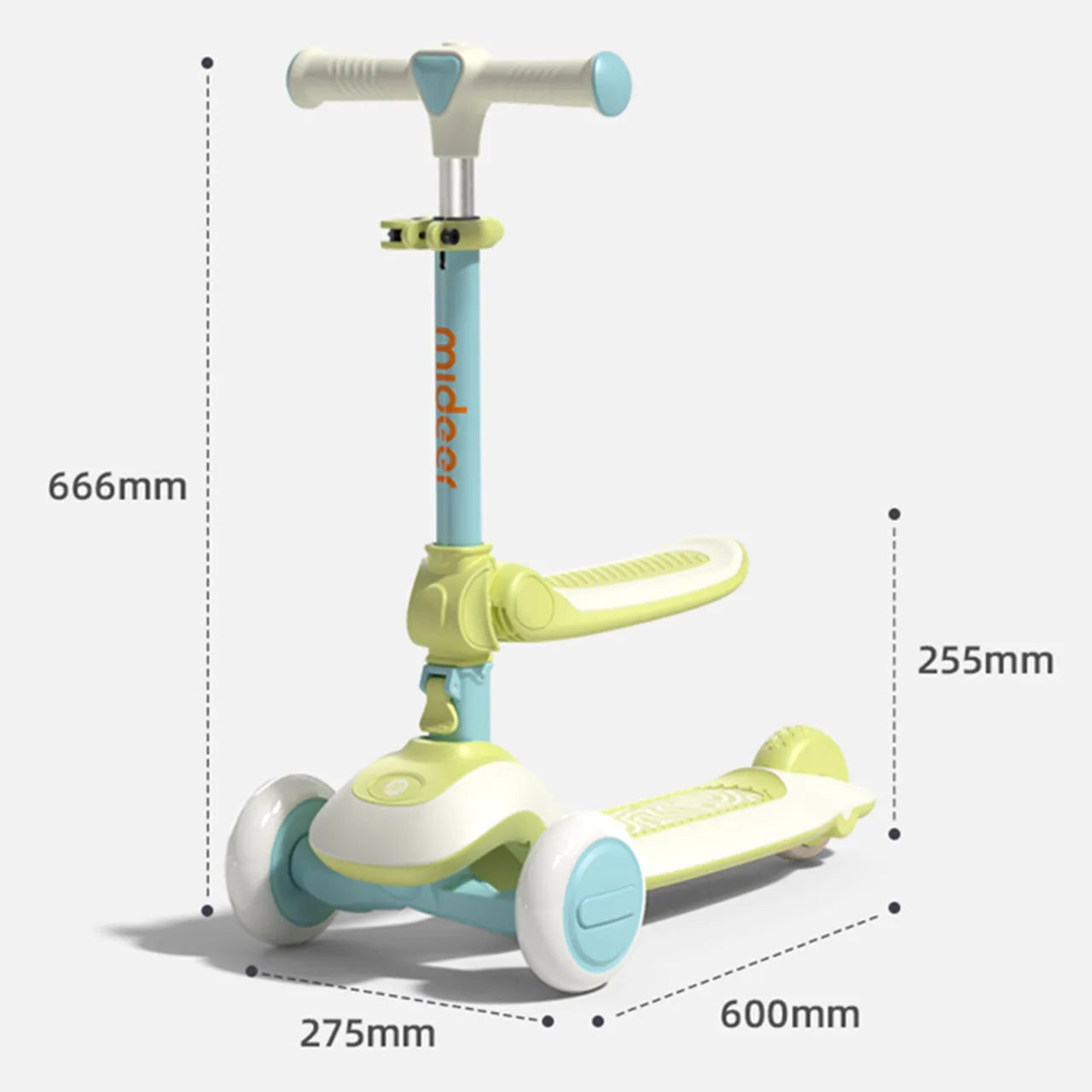 Mideer - Kid Scooter - Green - Age 1+ | ميدير - سكوتر للأطفال - أخضر - العمر 1+