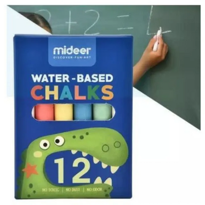 Mideer Multifunctional Palm Oil Chalk - Dinosaur - Age 4+ | ميدير - طباشير زيتية متعددة الاستخدامات - ديناصور - العمر 4+