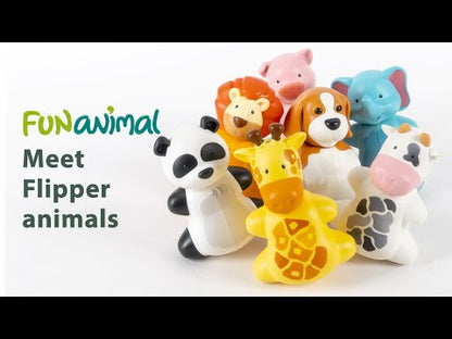 Toothbrush Cover & Toothbrush Flp Fun Animal Combo Pack / Turtle     طقم فرشاة أسنان للأطفال مع غطاء بشكل سلحفاة