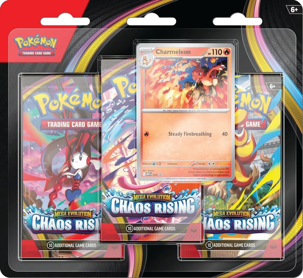 Pokemon TCG Mega Evolution—Chaos Rising Triple Pack